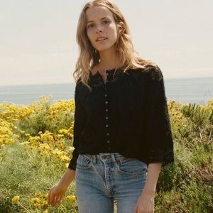 DÔEN Antibes blouse Black Size M